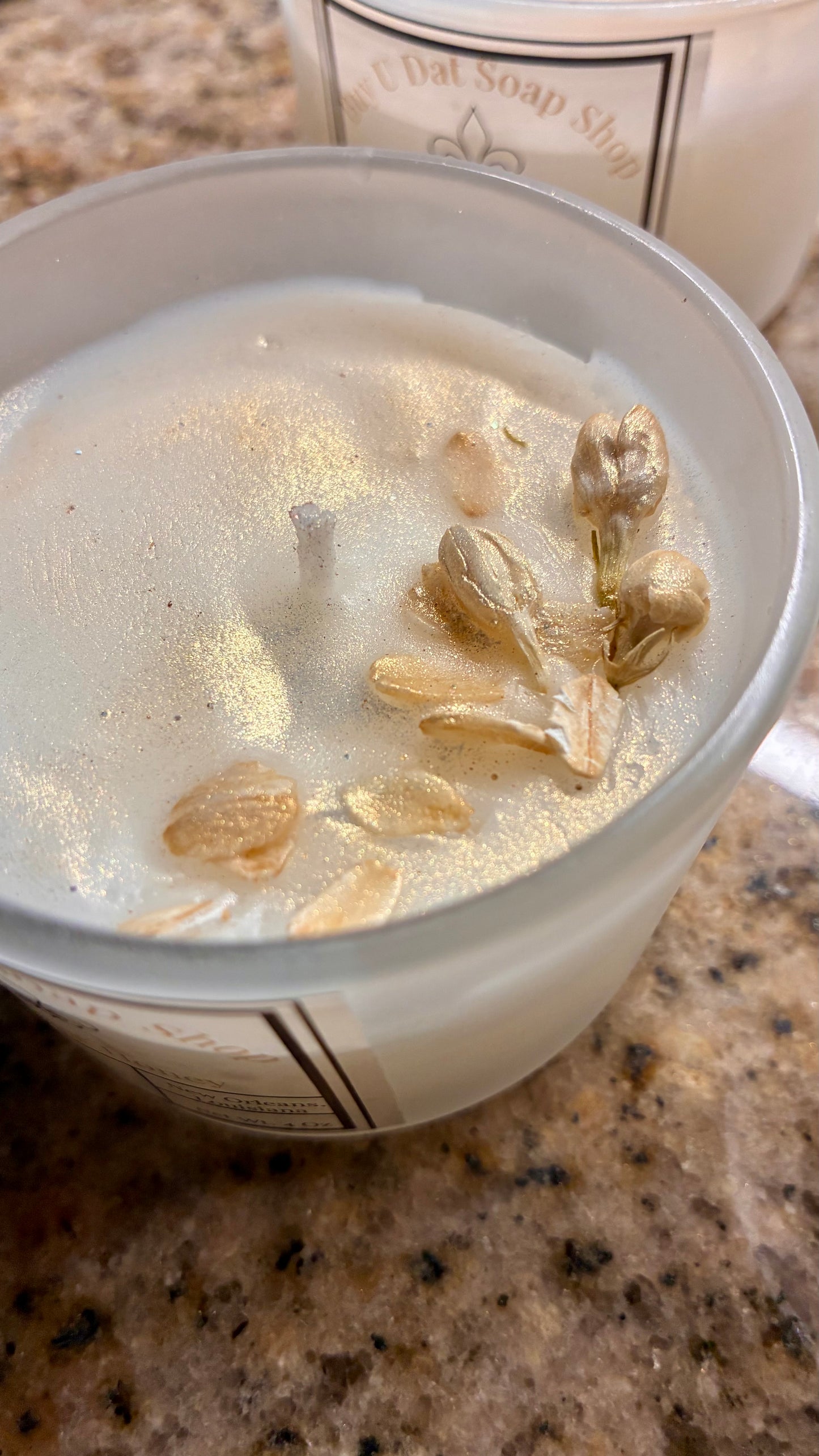 Oatmeal& Honey 4oz Beeswax Candle