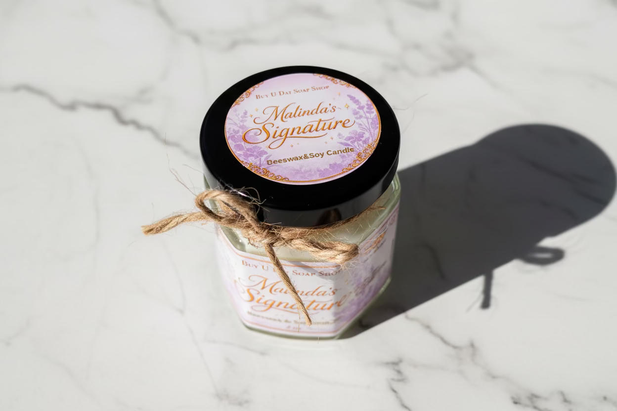 Malinda’s Signature-2oz Beeswax&Soy Candle