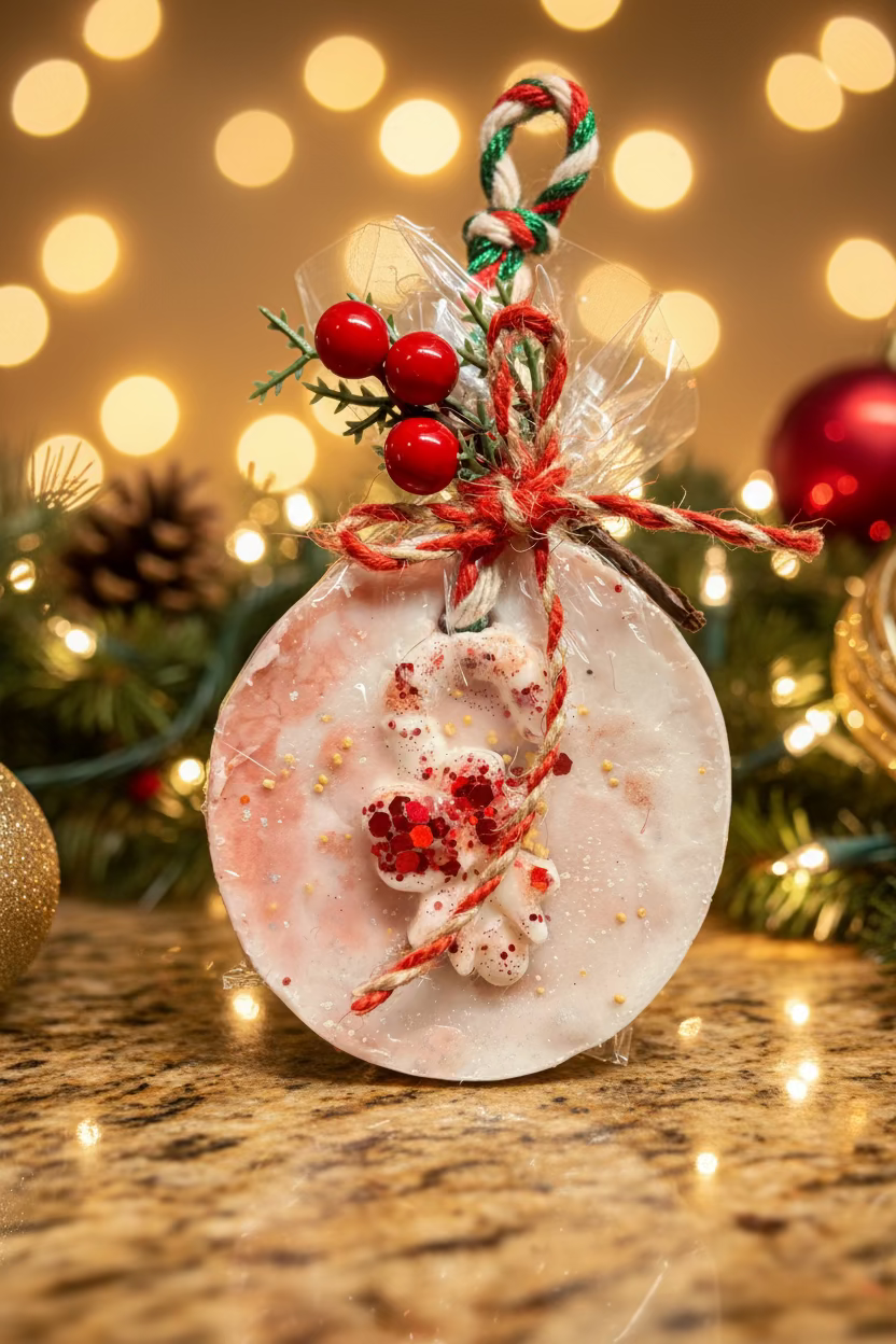 Noël-Loofah Christmas Soap Bar