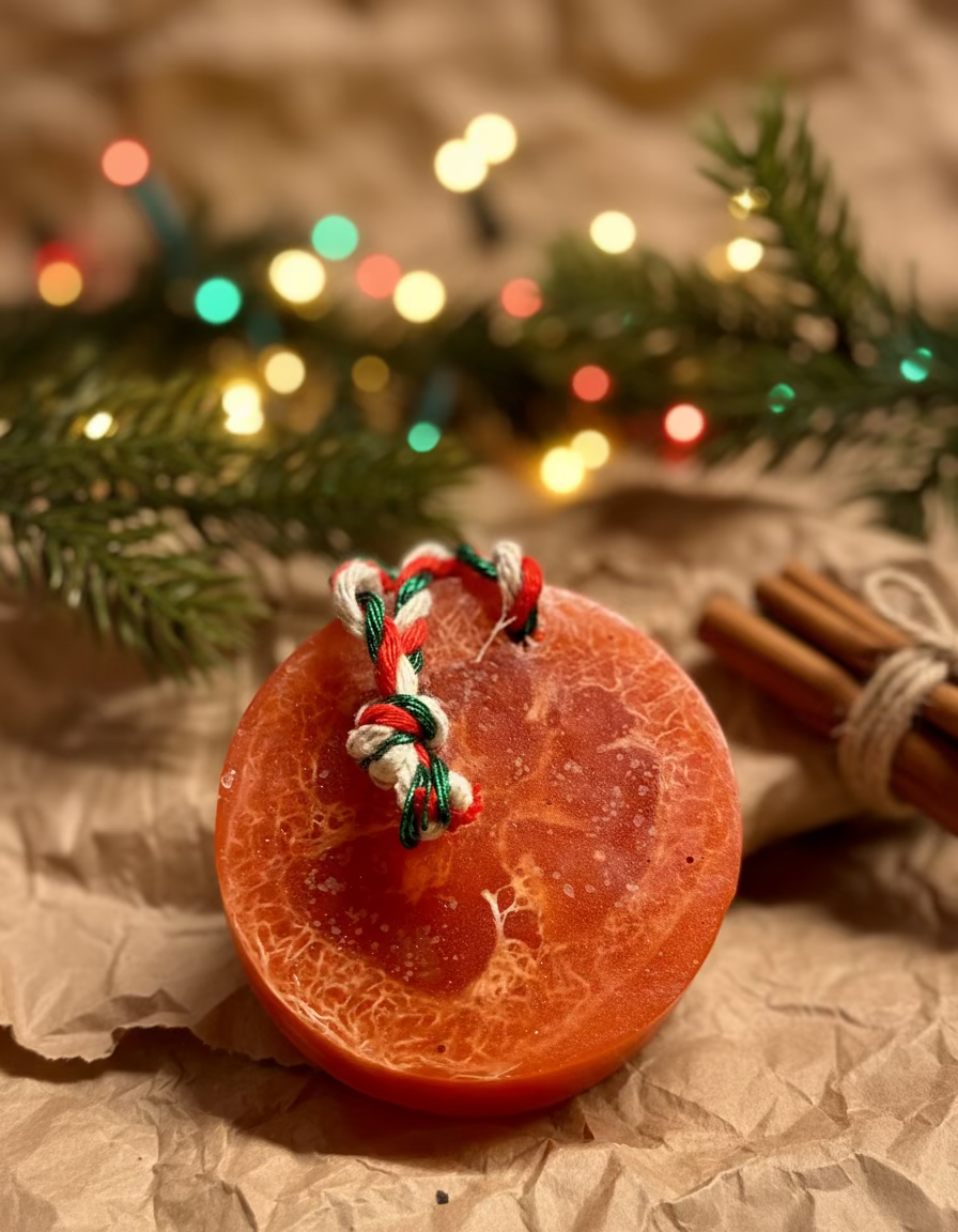 Noël-Loofah Christmas Soap Bar